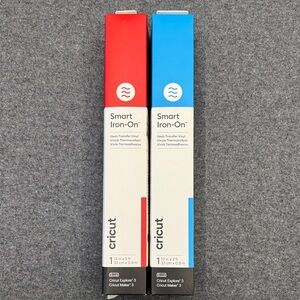 Cricut Smart Iron-On Vinyl Red and Blue Set